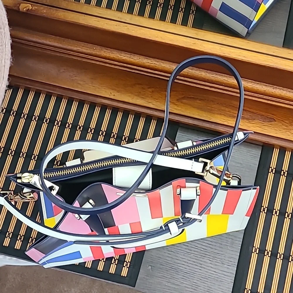 Kate ♠️  Striped leather bag - Picture 4 of 17